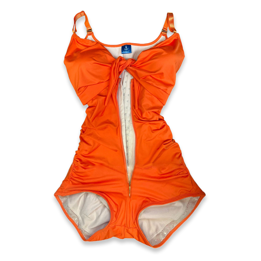 Faja de Baño NARANJA sin manga 2024